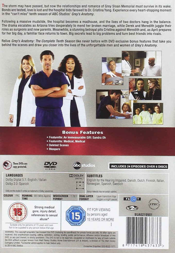 Grey's Anatomy – Staffel 10 – Drama [DVD]