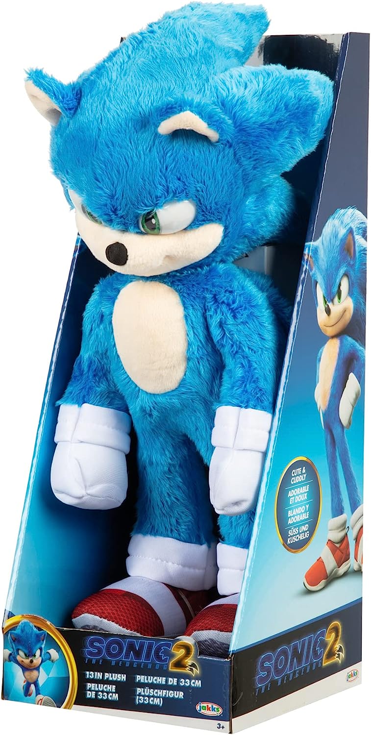 Sonic The Hedgehog 2 Movie 33 cm großer Sonic Basic-Plüsch