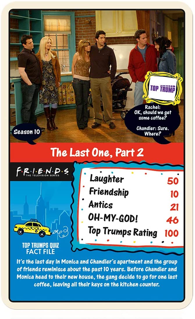 Friends Limited Edition Top Trumps Card Game