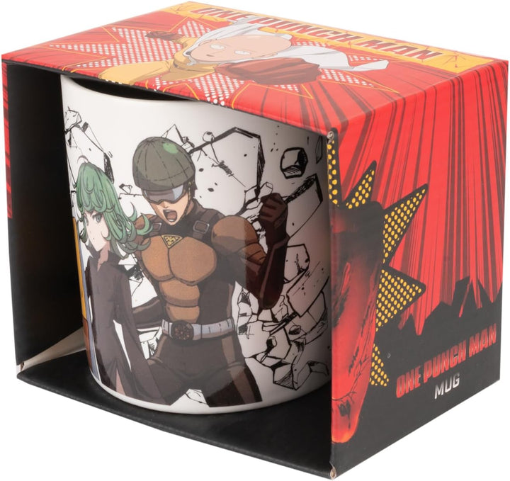 Grupo Erik One Punch Man Heroes Ceramic Mug | 35 cl / 350 ml - 3.74 x 3.15 inches