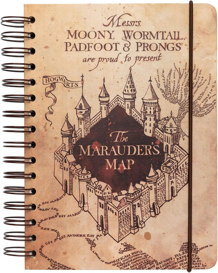 Grupo Erik The Marauder's Map Harry Potter A5 Notebook | Bullet Journal | Notebook A5