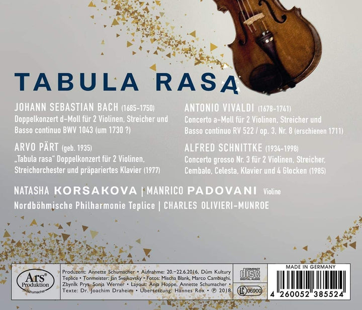 Tabula Rasa - Various Composers [Audio CD]