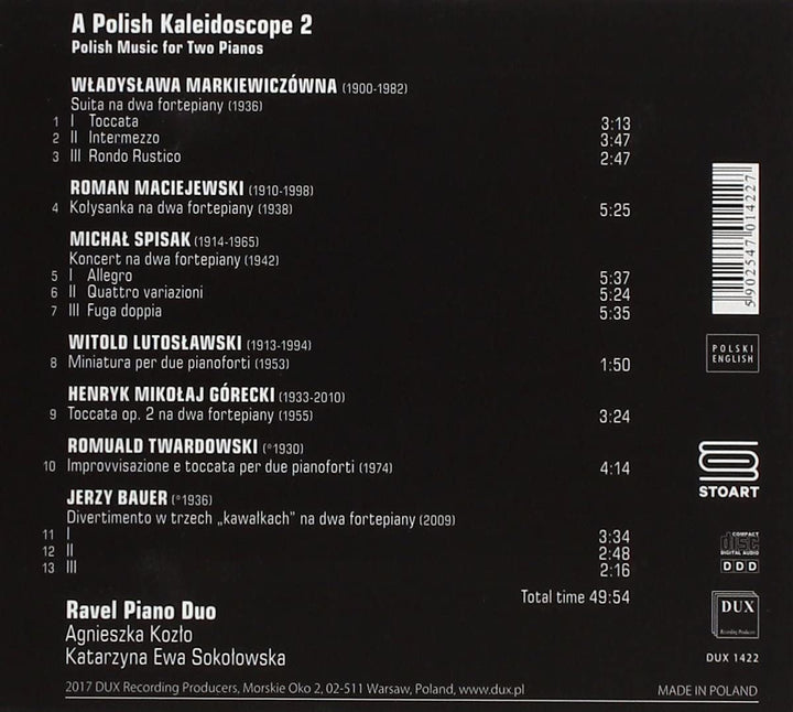 Ein polnisches Kaleidoskop 2 – Polnische Musik für zwei Klaviere – [Audio-CD]