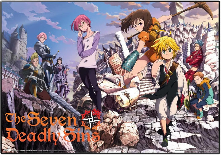 The Seven Deadly Sins Desk Mat | Desk Decor | 13.5 x 19.5 Inch - 34.5 x 49.5 cm