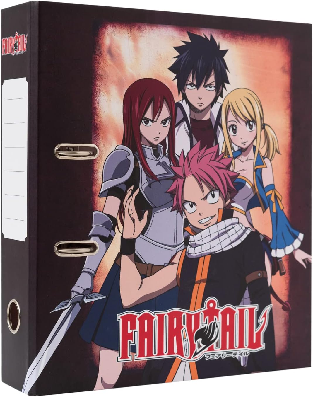 Grupo Erik Fairy Tail Lever Arch File | Premium A4 File Folder | Large Documents Storage Files