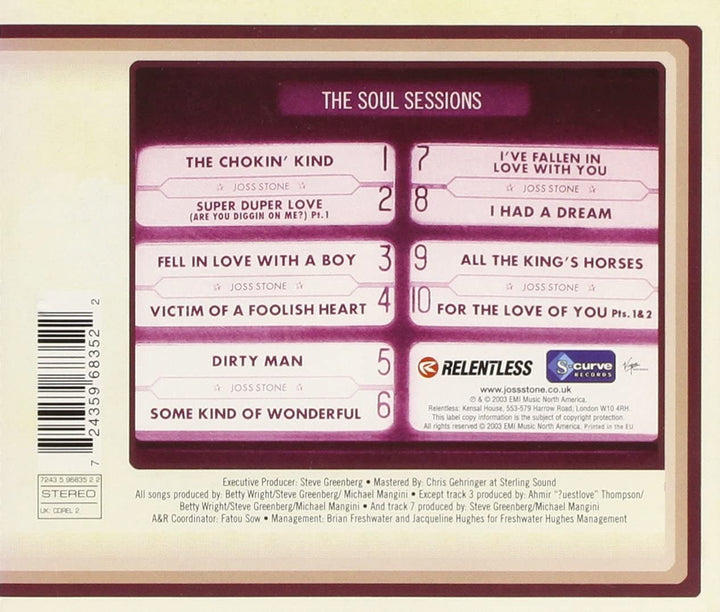 Die Soul Sessions - Joss Stone [DVD]