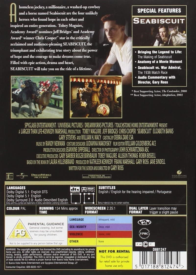 Seabiscuit [2003] [DVD]