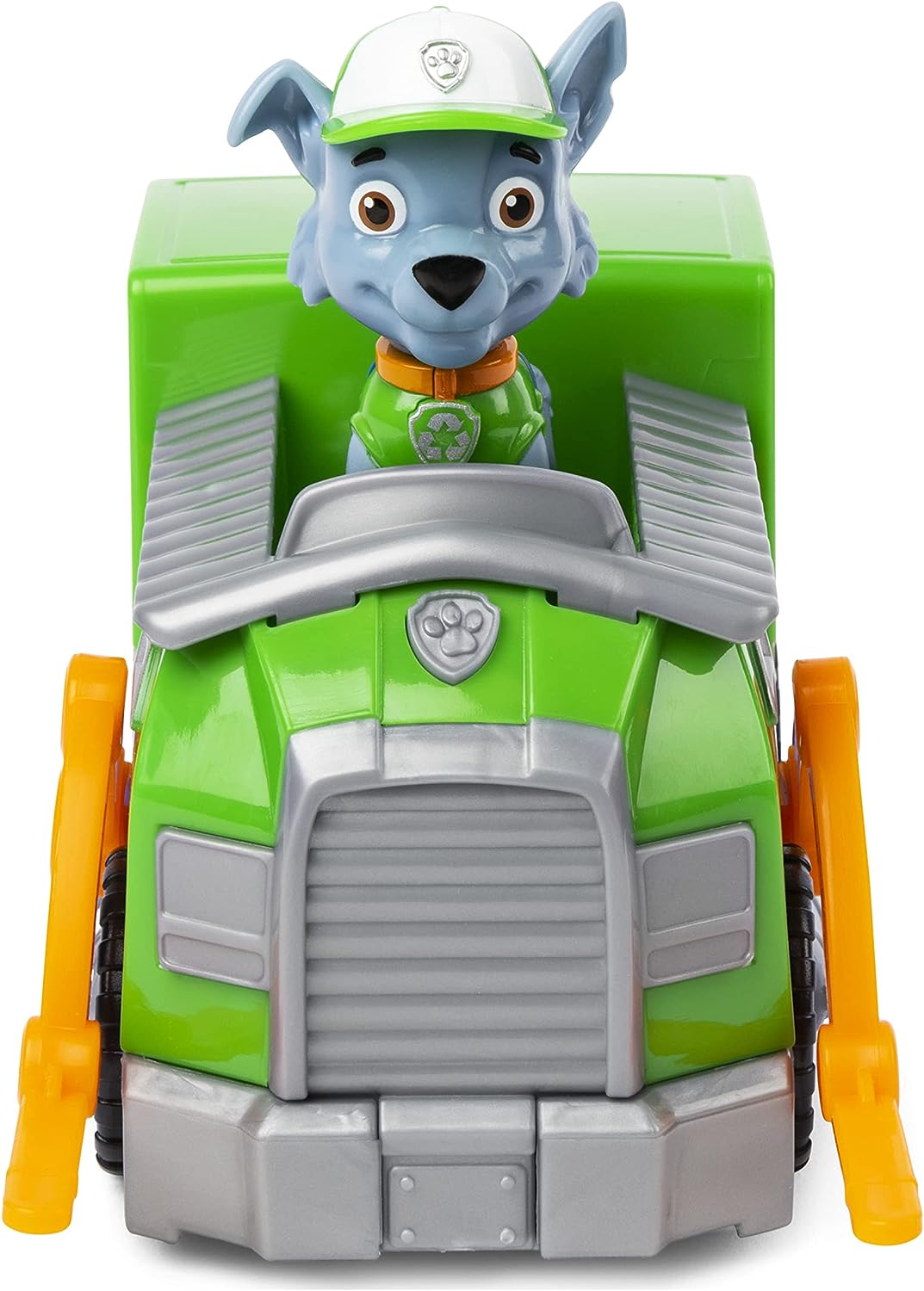 PAW Patrol, Rocky's Recycling-Truck-Fahrzeug mit Sammelfigur, für Kinder ab 1 Jahr