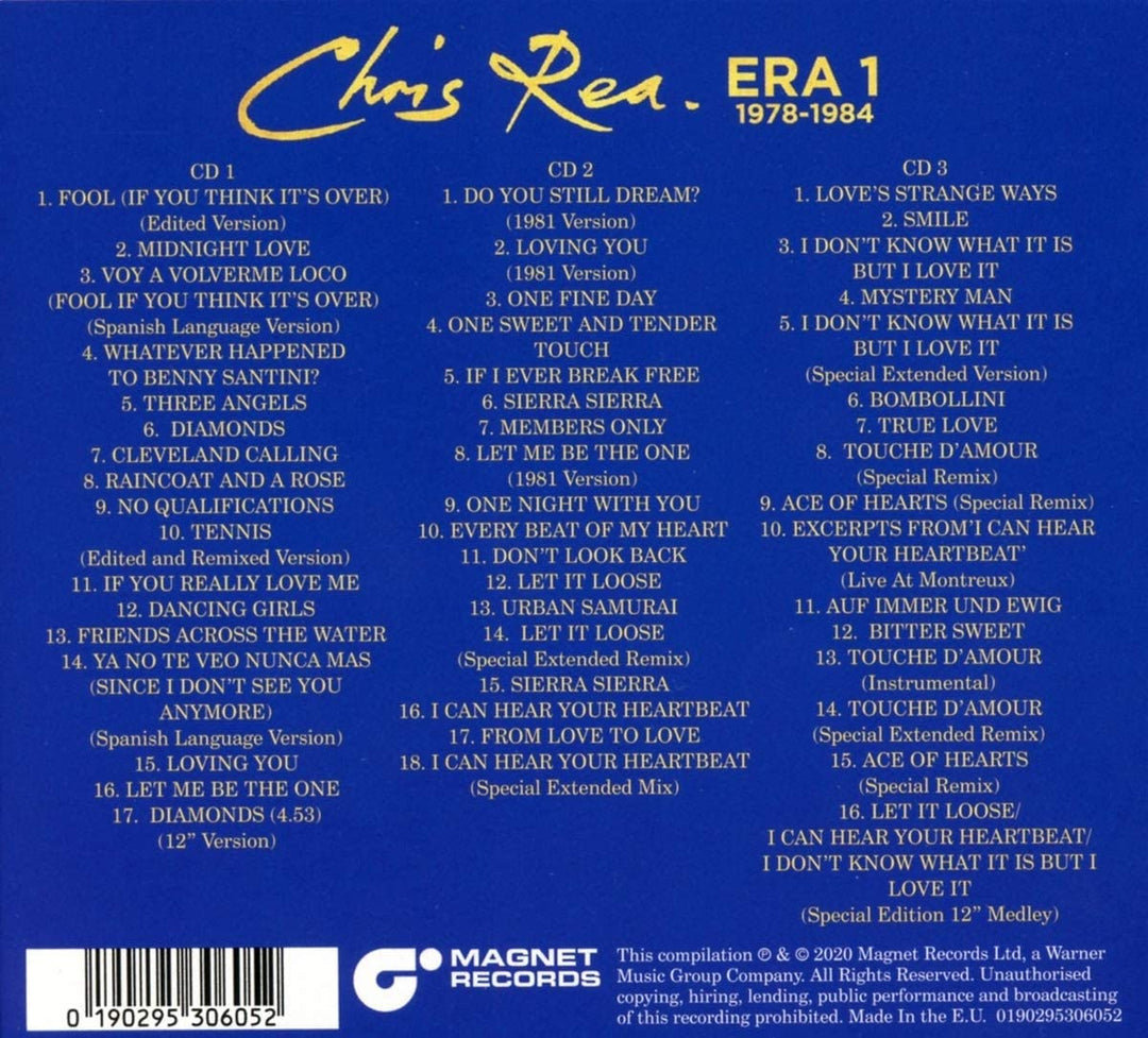 Chris Rea – ERA 1 (As Bs &amp; Rarities 1978–1984) [Audio-CD]