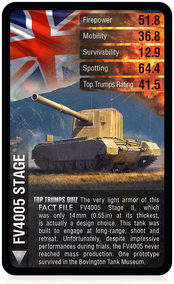 World of Tanks Top Trumps Specials Kartenspiel