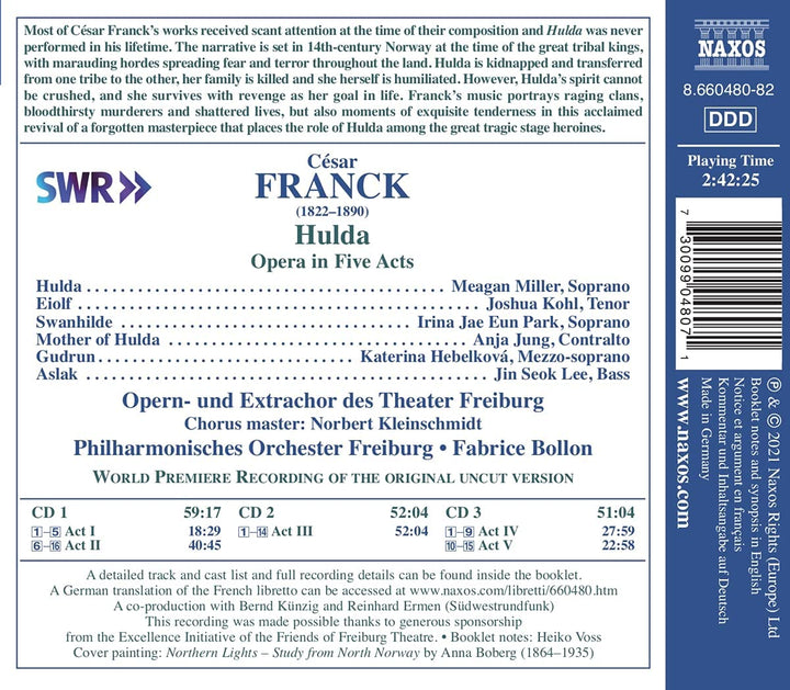 Meagan Miller - Franck: Hulda [Various] [Naxos: 8660480-82] [Audio CD]