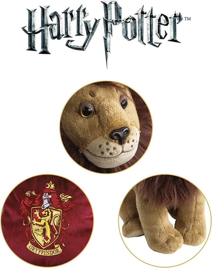 The Noble Collection Gryffindor House Maskottchen Plüsch &amp; Kissen Offiziell lizenzierte 13 Zoll (34 cm) Harry Potter Spielzeugpuppen Gryffindor Löwe Maskottchen Plüsch – Für Kinder und Erwachsene