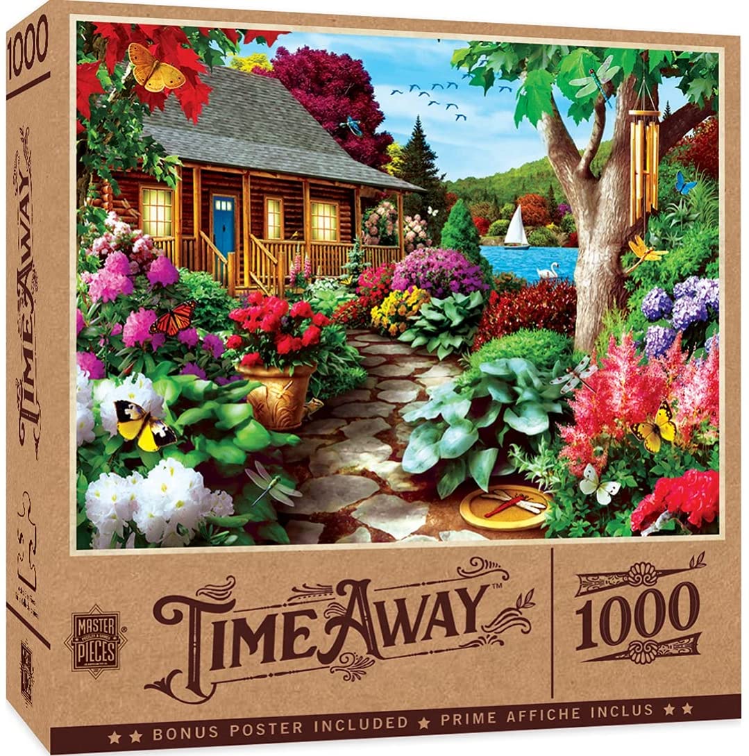 MasterPieces 71810 Time Away Dragonfly Garden Puzzle, Mehrfarbig, 19,25"X26,75