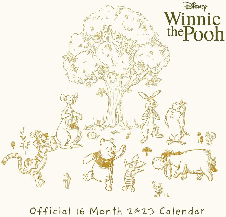 Disney Winnie The Pooh Calendar 2022 - Month to a View Planner 30cm x 30cm - Off