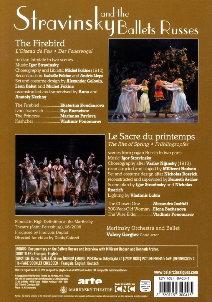 Strawinsky und die Ballets Russes: Der Feuervogel und das Frühlingsopfer [2008] [2009] [DVD]