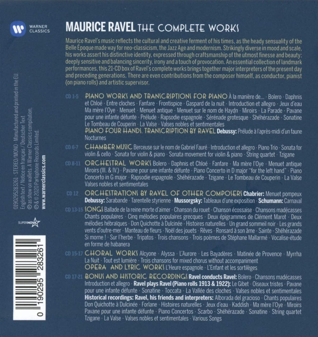 Ravel: Das Gesamtwerk – [Audio-CD]