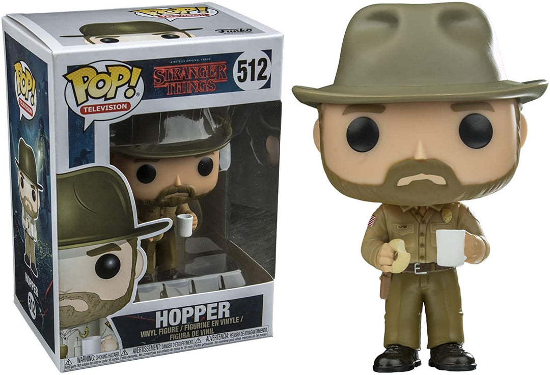 Stranger Things Hopper (w/ Donut) Funko 14425 Pop! Vinile #512