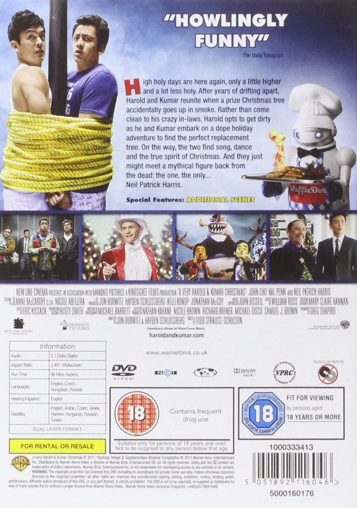 Comedy/Stoner – A Very Harold And Kumar Christmas [2012] [DVD]