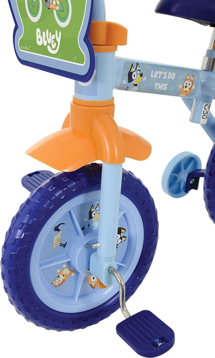 Bluey 2in1 10" Trainingsfahrrad, Blau