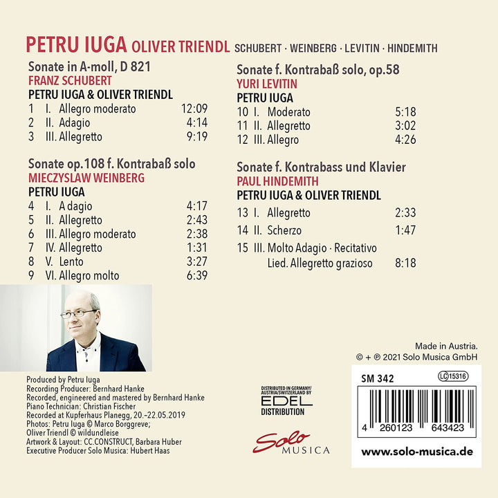 Petru Iuga – Kontrabasssonaten [Petru Iuga; Oliver Triendl] [Solo Musica: SM342] [Audio CD]