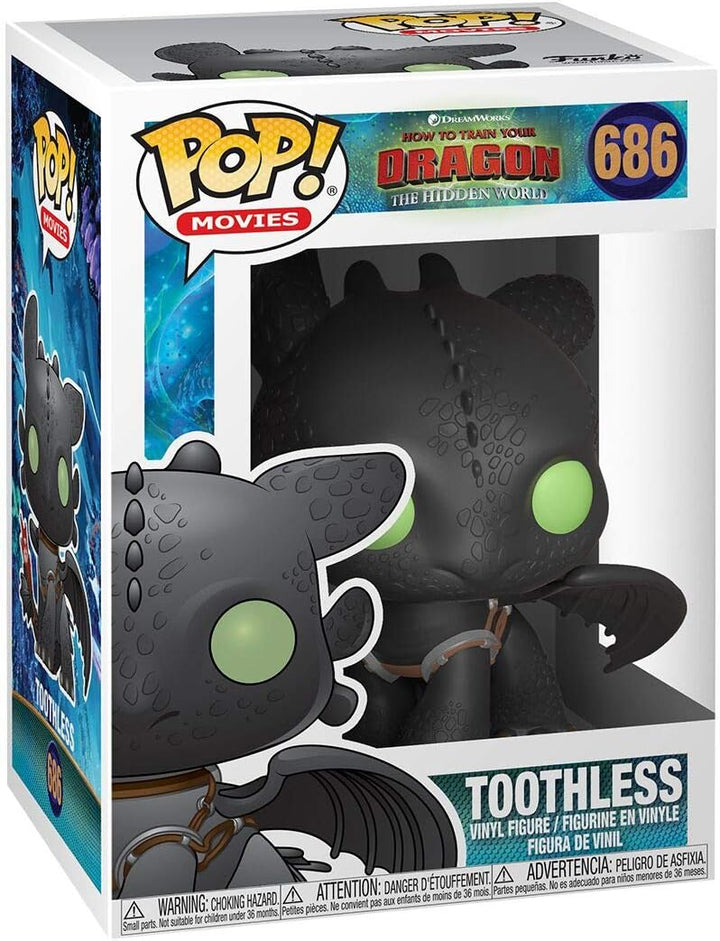 Funko 36355 POP Vinyl: How To Train Your Dragon 3: Toothless Sammelfigur, mehrfarbig