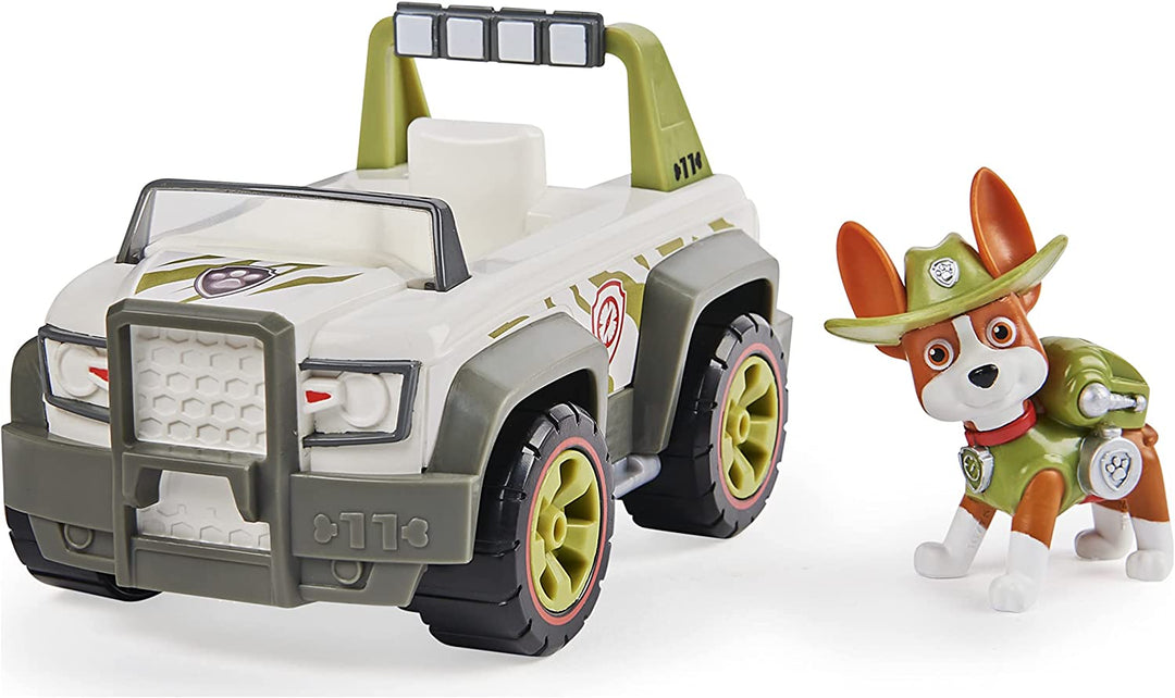 PAW Patrol Tracker's Jungle Cruiser-Fahrzeug mit Sammelfigur, für Kinder ab 3 Jahren