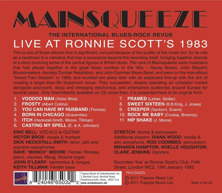 Mainsqueeze - Live at Ronnie Scott's [Audio CD]