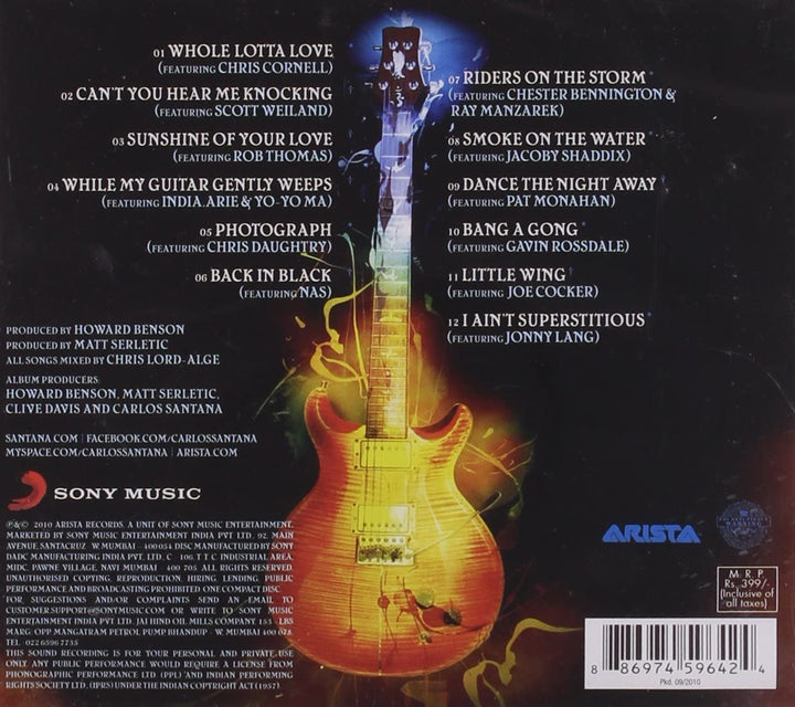 Guitar Heaven: Santana spielt die größten Gitarrenklassiker aller Zeiten – Santana [Audio-CD]