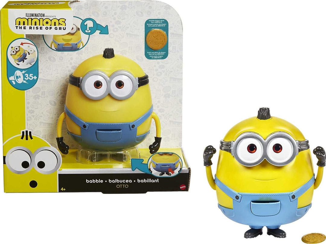 Minions Babble Otto Large Interactive Toy with 20+ Sounds & Phrases, Gift for Kids