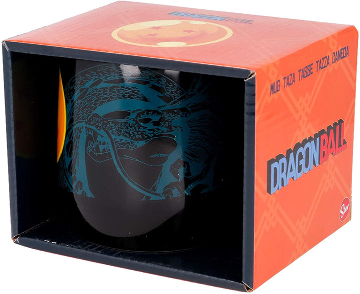 Stor Nova Keramiktasse 360 ​​ml Dragon Ball in Geschenkbox, Schwarz, Medium