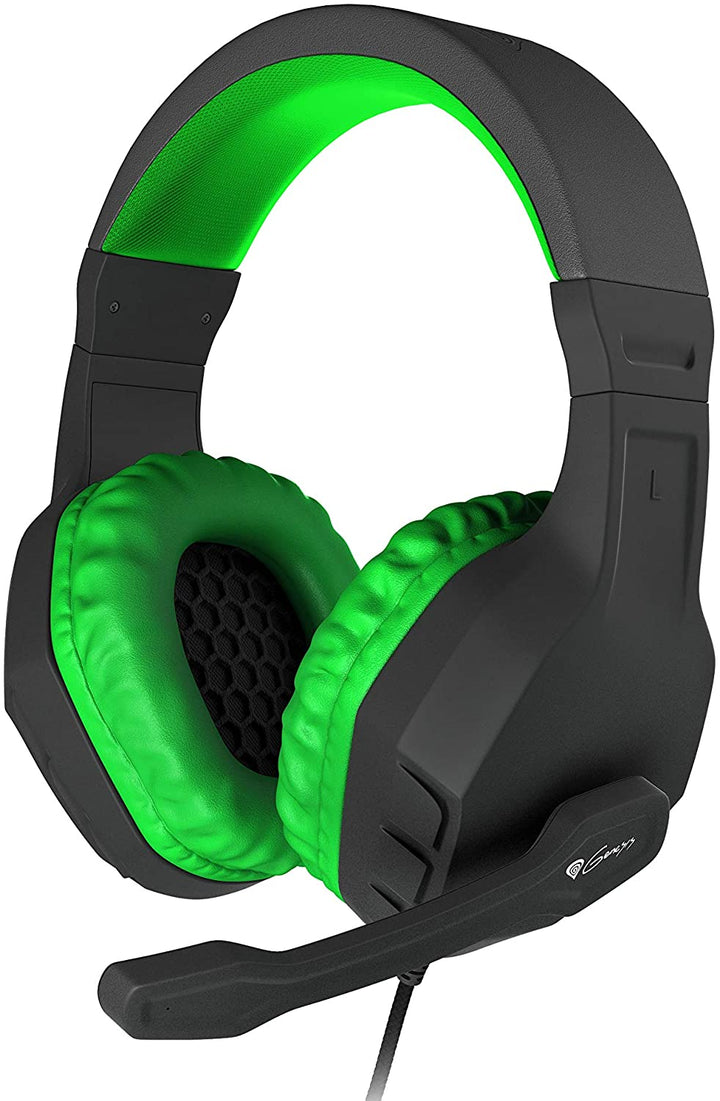 Genesis Argon Green 200 Gaming Headset mit Mikrofon Mini Jack 3,5 mm X2 PC