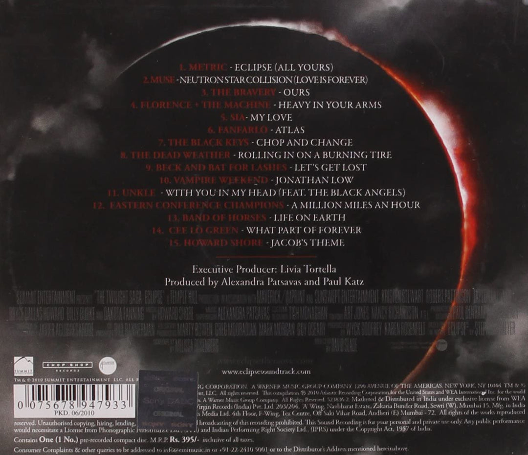 Howard Shore – The Twilight Saga: Eclipse – Original Soundtrack [Audio CD]