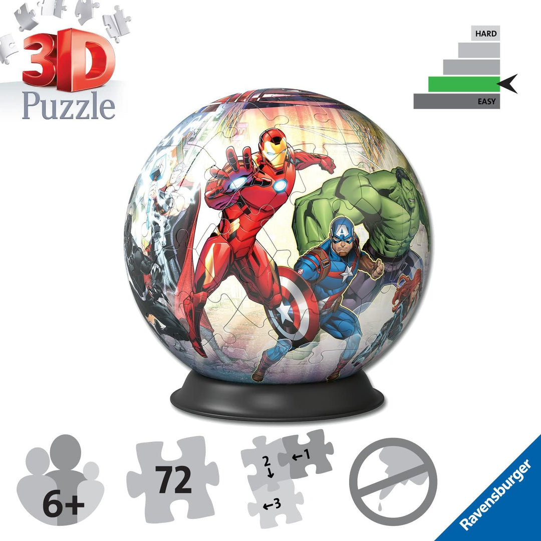 Ravensburger Marvel Avengers 3D-Puzzle für Kinder ab 6 Jahren – 72 Teile