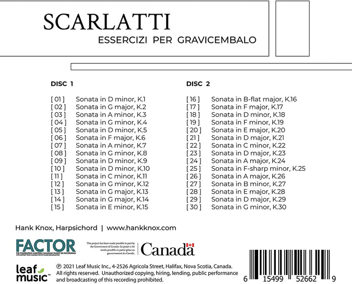 Essercizi Per Gravicembalo [Audio CD]