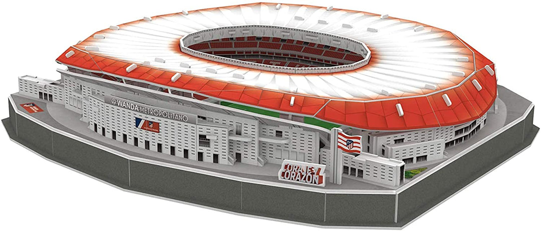 Atletico de Madrid 14061 European Soccer International 3D Puzzle Wanda Metropolitan Stadium with Light