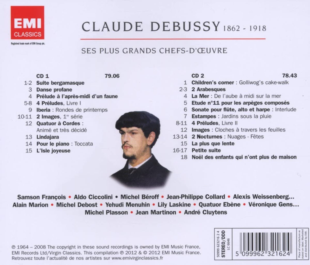 Debussy - Ses plus grands chefs d'oeuvre [Audio CD]