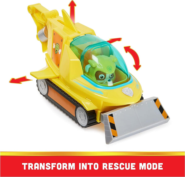 Paw Patrol Aqua Pups Rubble Transforming Hammerhai-Fahrzeug mit Sammlerstücken