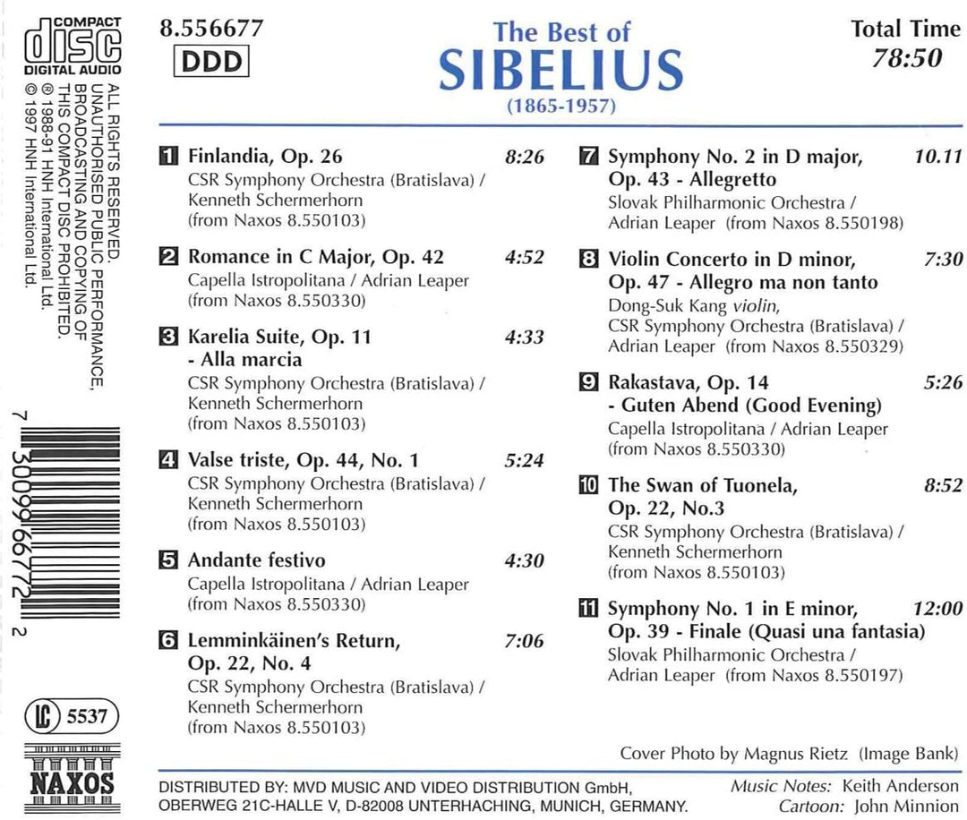 Das Beste von Sibelius [Audio-CD]