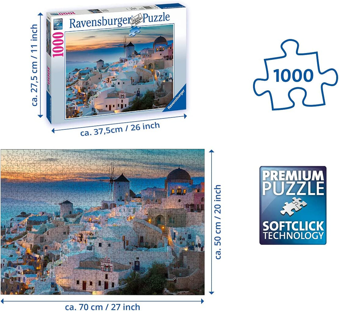 Ravensburger Santorini 1000-teiliges Puzzle für Erwachsene