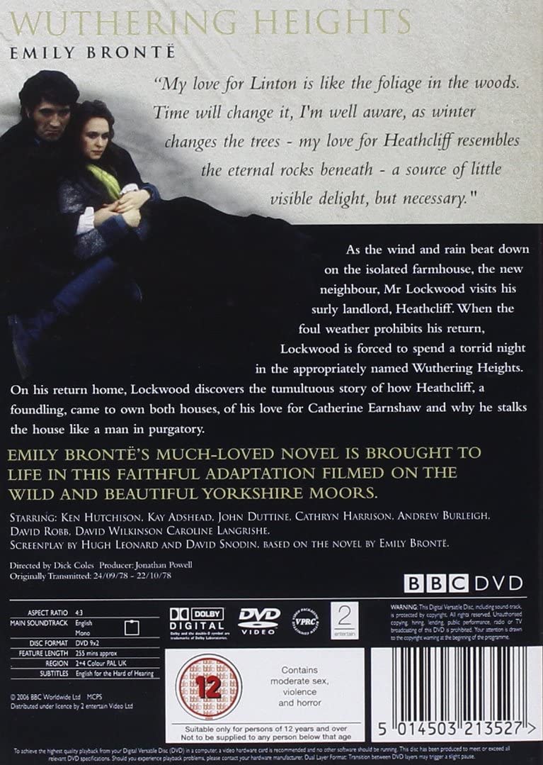 Die klassische Bronte-BBC-Sammlung: Jane Eyre / Tenant Of Wildfell Hall / Wuthering Heights – [DVD]