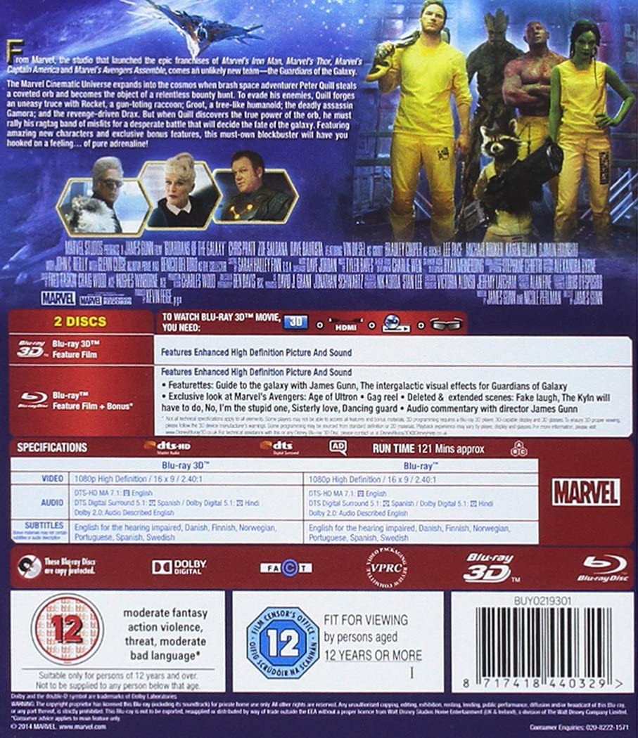 Guardians Of The Galaxy – Action/Science-Fiction [Blu-ray]
