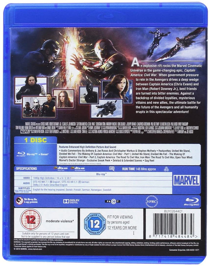 Captain America 1-3 – Action/Abenteuer [Blu-ray]