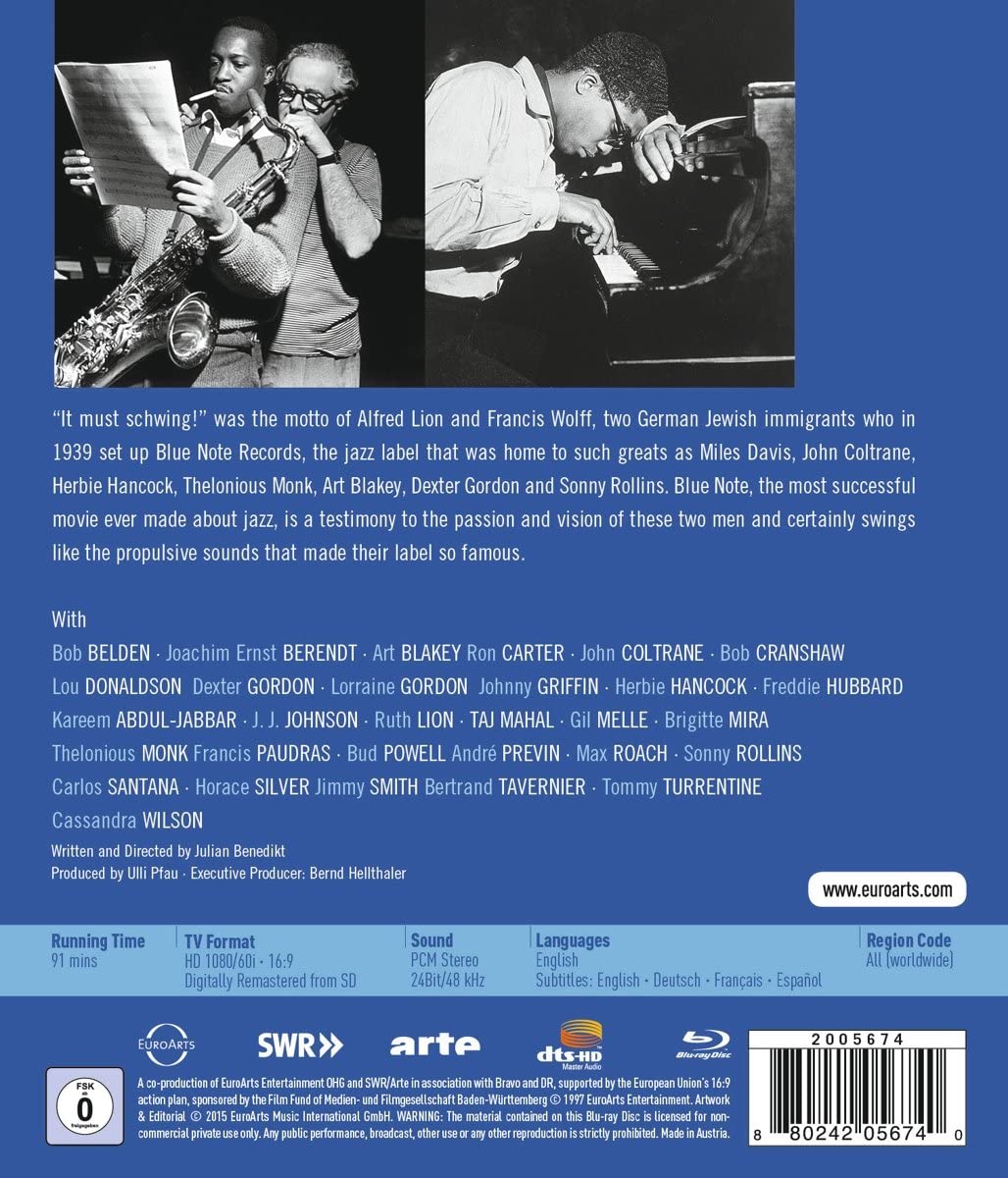 Blue Note:Modern Jazz [Verschiedene] [EUROARTS [2015] [Blu-ray]