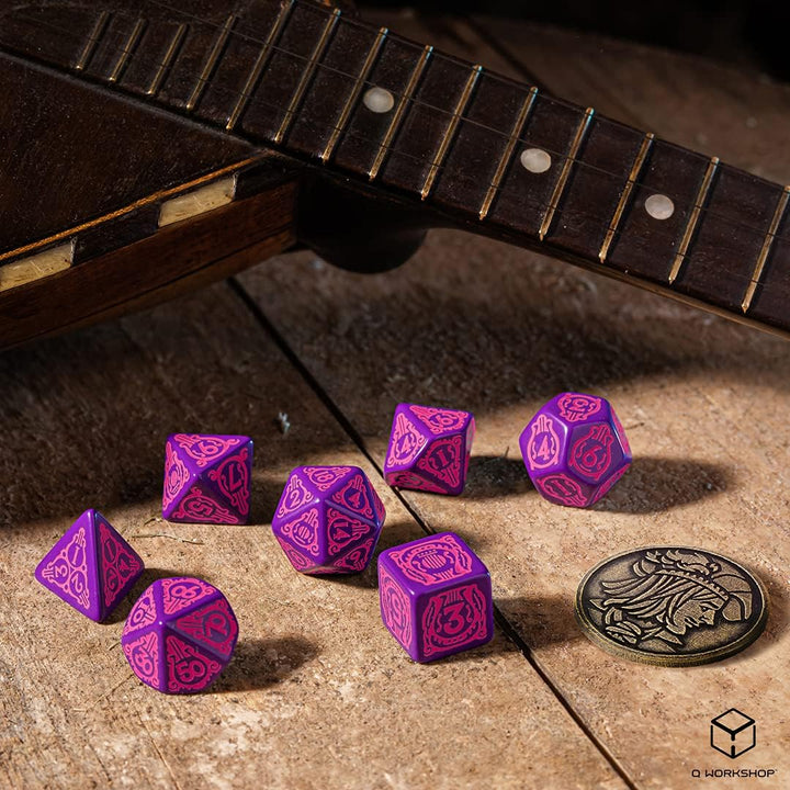 Witcher Dice Set. Dandelion  Dice Game