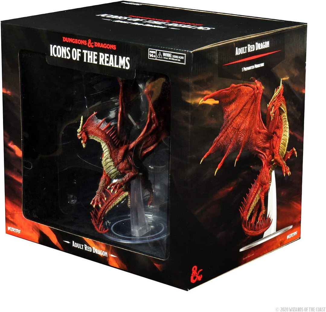 Wiz Kids | D&amp;D Icons of the Realms: Red Dragon Premium-Figur für Erwachsene | Miniaturspiel