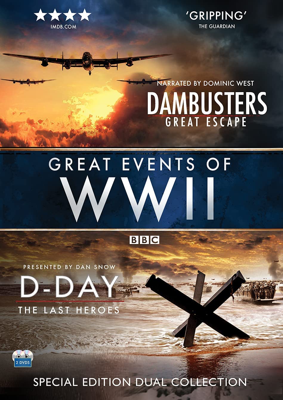 Große Ereignisse des Zweiten Weltkriegs – Special Edition Dual Collection – (D-DAY: The Last Heros &amp; Dambusters: Great Escape) [DVD]