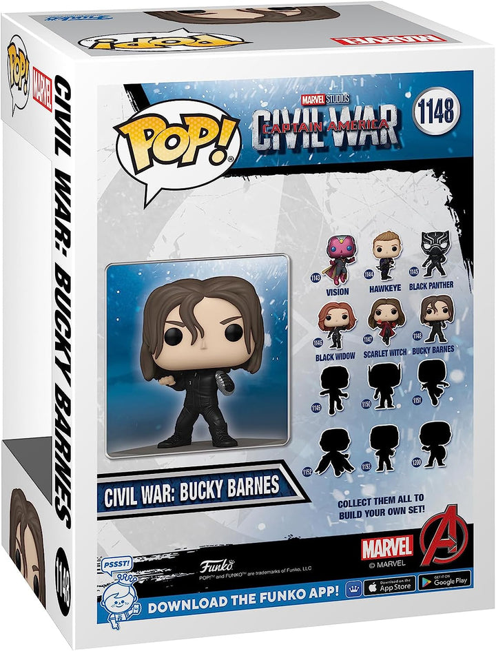 Funko POP! Marvel: Civil War Build A Scene – Winter Soldier – Bucky 6th – Captai