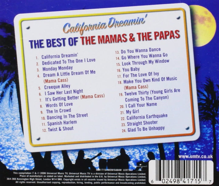 California Dreamin' – Das Beste von den Mamas und den Papas [Audio-CD]