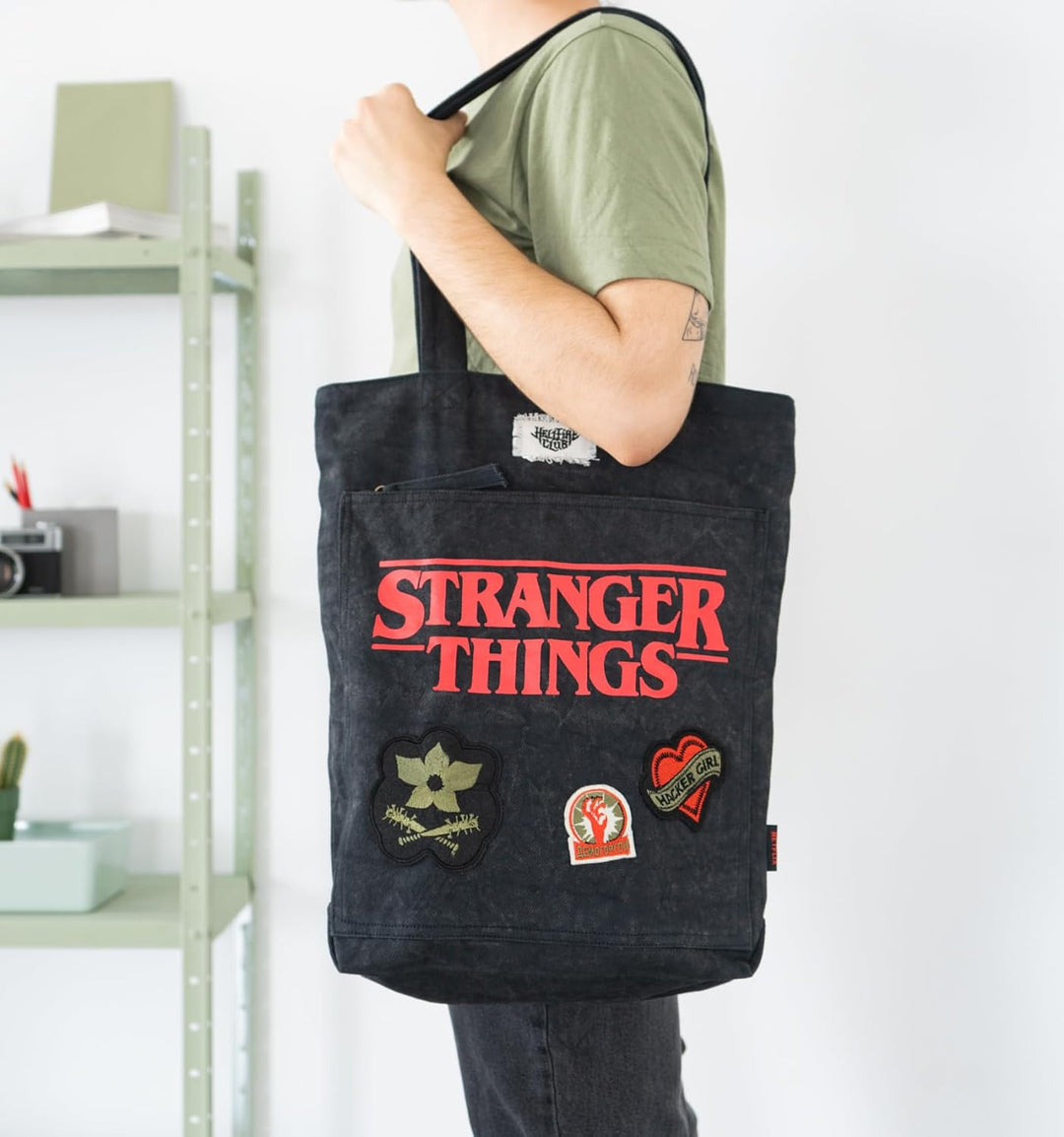 Grupo Erik Stranger Things Premium Cotton Tote Bag | Cotton Shopping Bag