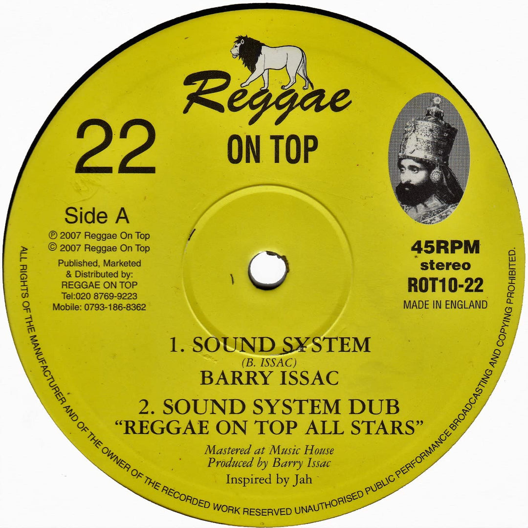 Barry Isaac &amp; Amhari – Sound System / King Selassie Is The Greatest[10" VINYL] - [Vinyl]